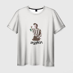 Мужская футболка 3D с принтом Элджей в Кировске, 100% полиэфир | прямой крой, круглый вырез горловины, длина до линии бедер | Тематика изображения на принте: sayonaraboy | розовое вино | элджей