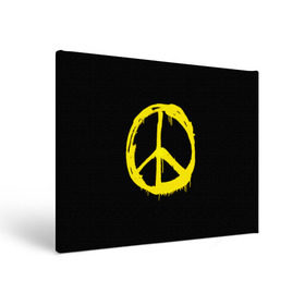 Холст прямоугольный с принтом Peace в Кировске, 100% ПВХ |  | Тематика изображения на принте: peace | vppdgryphon | арт | краска | мирный | миролюбивый | пацифик | прикольные | хиппи | цветные