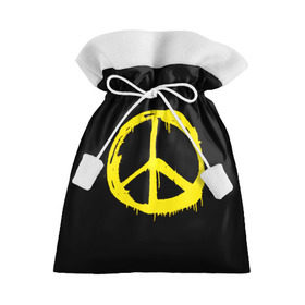 Подарочный 3D мешок с принтом Peace в Кировске, 100% полиэстер | Размер: 29*39 см | peace | vppdgryphon | арт | краска | мирный | миролюбивый | пацифик | прикольные | хиппи | цветные