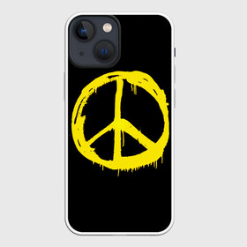 Чехол для iPhone 13 mini с принтом Peace в Кировске,  |  | peace | vppdgryphon | арт | краска | мирный | миролюбивый | пацифик | прикольные | хиппи | цветные