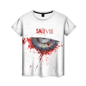 Женская футболка 3D с принтом SAW VIII в Кировске, 100% полиэфир ( синтетическое хлопкоподобное полотно) | прямой крой, круглый вырез горловины, длина до линии бедер | jigsaw | джон крамер | триллер