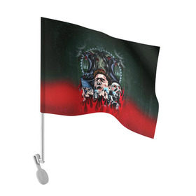 Флаг для автомобиля с принтом The fear в Кировске, 100% полиэстер | Размер: 30*21 см | jigsaw | джон крамер | триллер