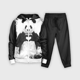 Детский костюм 3D с принтом Panda love в Кировске,  |  | 14 февраля | love | panda | panda love | день святого валентина | любовь | панда
