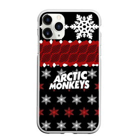 Чехол для iPhone 11 Pro матовый с принтом Праздничный Arctic Monkeys в Кировске, Силикон |  | алекс тёрнер | арктик | арктические мартышки | гаражный | группа | джейми кук | знак | инди рок | красный | м | манкис | музыка | надпись | ник о мэлли | новогодний | новый год | обезьяна