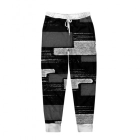 Мужские брюки 3D с принтом abstraction texture в Кировске, 100% полиэстер | манжеты по низу, эластичный пояс регулируется шнурком, по бокам два кармана без застежек, внутренняя часть кармана из мелкой сетки | 
