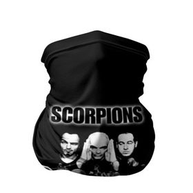 Бандана-труба 3D с принтом Группа Scorpions в Кировске, 100% полиэстер, ткань с особыми свойствами — Activecool | плотность 150‒180 г/м2; хорошо тянется, но сохраняет форму | scorpions | группа | скорпионс | хард | хардрок