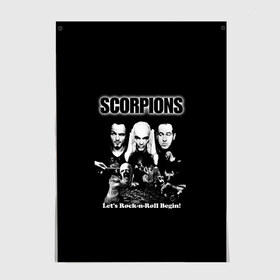 Постер с принтом Группа Scorpions в Кировске, 100% бумага
 | бумага, плотность 150 мг. Матовая, но за счет высокого коэффициента гладкости имеет небольшой блеск и дает на свету блики, но в отличии от глянцевой бумаги не покрыта лаком | scorpions | группа | скорпионс | хард | хардрок