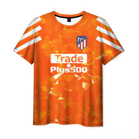 Мужская футболка 3D с принтом Atletico Madrid Original #5 в Кировске, 100% полиэфир | прямой крой, круглый вырез горловины, длина до линии бедер | атлетико мадрид | полосы | эмблема