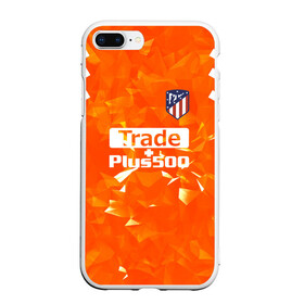 Чехол для iPhone 7Plus/8 Plus матовый с принтом Atletico Madrid Original #5 в Кировске, Силикон | Область печати: задняя сторона чехла, без боковых панелей | Тематика изображения на принте: атлетико мадрид | полосы | эмблема