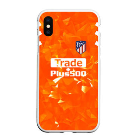 Чехол для iPhone XS Max матовый с принтом Atletico Madrid Original #5 в Кировске, Силикон | Область печати: задняя сторона чехла, без боковых панелей | Тематика изображения на принте: атлетико мадрид | полосы | эмблема