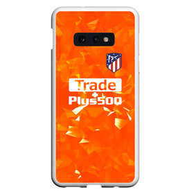 Чехол для Samsung S10E с принтом Atletico Madrid Original #5 в Кировске, Силикон | Область печати: задняя сторона чехла, без боковых панелей | Тематика изображения на принте: атлетико мадрид | полосы | эмблема