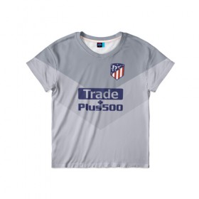 Детская футболка 3D с принтом Atletico Madrid Original #9 в Кировске, 100% гипоаллергенный полиэфир | прямой крой, круглый вырез горловины, длина до линии бедер, чуть спущенное плечо, ткань немного тянется | 
