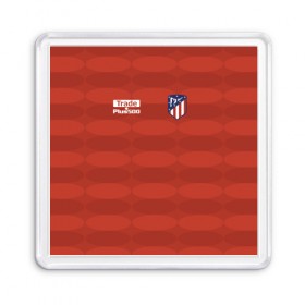 Магнит 55*55 с принтом Atletico Madrid Original #10 в Кировске, Пластик | Размер: 65*65 мм; Размер печати: 55*55 мм | Тематика изображения на принте: атлетико мадрид | эмблема