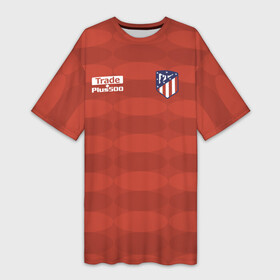 Платье-футболка 3D с принтом Atletico Madrid Original 10 в Кировске,  |  | атлетико мадрид | эмблема