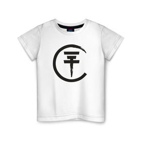 Детская футболка хлопок с принтом Tokio в Кировске, 100% хлопок | круглый вырез горловины, полуприлегающий силуэт, длина до линии бедер | bill kaulitz | tokio hotel | билл каулиц