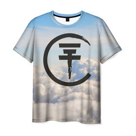 Мужская футболка 3D с принтом Clouds Tokio Hotel в Кировске, 100% полиэфир | прямой крой, круглый вырез горловины, длина до линии бедер | Тематика изображения на принте: bill kaulitz | tokio hotel | билл каулиц