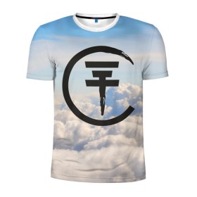 Мужская футболка 3D спортивная с принтом Clouds Tokio Hotel в Кировске, 100% полиэстер с улучшенными характеристиками | приталенный силуэт, круглая горловина, широкие плечи, сужается к линии бедра | Тематика изображения на принте: bill kaulitz | tokio hotel | билл каулиц