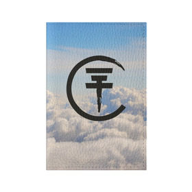Обложка для паспорта матовая кожа с принтом Clouds Tokio Hotel в Кировске, натуральная матовая кожа | размер 19,3 х 13,7 см; прозрачные пластиковые крепления | bill kaulitz | tokio hotel | билл каулиц
