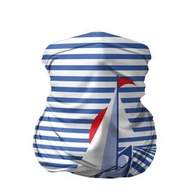 Бандана-труба 3D с принтом Яхта в Кировске, 100% полиэстер, ткань с особыми свойствами — Activecool | плотность 150‒180 г/м2; хорошо тянется, но сохраняет форму | flag | joke | prank | sail | sea | stripes | water | waves | yacht vest | вода | волны | море | парус | полосы | прикол | тельняшка | флаг | шутка | яхта