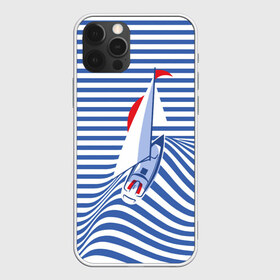 Чехол для iPhone 12 Pro Max с принтом Яхта в Кировске, Силикон |  | flag | joke | prank | sail | sea | stripes | water | waves | yacht vest | вода | волны | море | парус | полосы | прикол | тельняшка | флаг | шутка | яхта