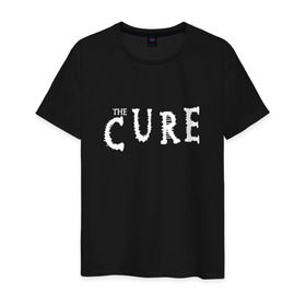 Мужская футболка хлопок с принтом The Cure в Кировске, 100% хлопок | прямой крой, круглый вырез горловины, длина до линии бедер, слегка спущенное плечо. | cure | британия | группы | музыка | надпись | роберт смит | роджер одоннелл | рок | саймон гэллап