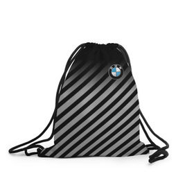 Рюкзак-мешок 3D с принтом BMW 2018 Black Collection в Кировске, 100% полиэстер | плотность ткани — 200 г/м2, размер — 35 х 45 см; лямки — толстые шнурки, застежка на шнуровке, без карманов и подкладки | bmw | автомобильные | бмв | машины