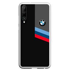 Чехол для Honor P30 с принтом BMW Brand Tricolor в Кировске, Силикон | Область печати: задняя сторона чехла, без боковых панелей | bmw | автомобильные | бмв | машины