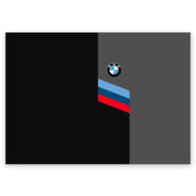 Поздравительная открытка с принтом BMW Brand Tricolor в Кировске, 100% бумага | плотность бумаги 280 г/м2, матовая, на обратной стороне линовка и место для марки
 | bmw | автомобильные | бмв | машины