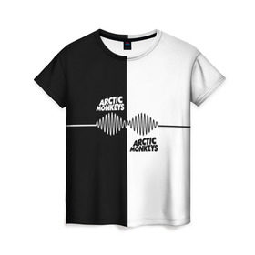 Женская футболка 3D с принтом Arctic Monkeys в Кировске, 100% полиэфир ( синтетическое хлопкоподобное полотно) | прямой крой, круглый вырез горловины, длина до линии бедер | алекс тёрнер | арктик | арктические мартышки | гаражный | группа | джейми кук | инди рок | манкис | музыка | мэтт хелдер | ник о мэлли | обезьяна | постпанк ривайвл | психоделический | рок