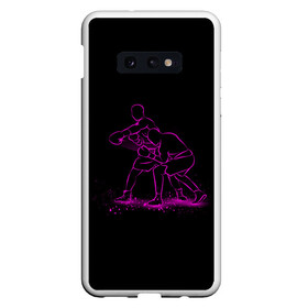 Чехол для Samsung S10E с принтом Neon boxing в Кировске, Силикон | Область печати: задняя сторона чехла, без боковых панелей | 