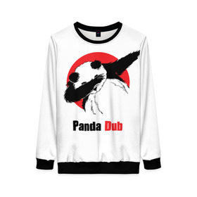 Женский свитшот 3D с принтом Panda dub в Кировске, 100% полиэстер с мягким внутренним слоем | круглый вырез горловины, мягкая резинка на манжетах и поясе, свободная посадка по фигуре | dab | dance | dub | movement | panda | движение | панда | танец