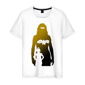 Мужская футболка хлопок с принтом Необычная девушка в Кировске, 100% хлопок | прямой крой, круглый вырез горловины, длина до линии бедер, слегка спущенное плечо. | 