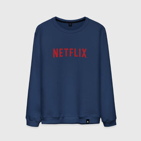 Мужской свитшот хлопок с принтом Netflix в Кировске, 100% хлопок |  | logo | netflix | netflix logo | нетфликс | нэтфликс | сериалы | телевидение | фанат сериалов