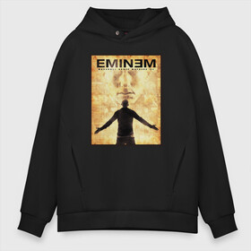 Мужское худи Oversize хлопок с принтом EMINEM в Кировске, френч-терри — 70% хлопок, 30% полиэстер. Мягкий теплый начес внутри —100% хлопок | боковые карманы, эластичные манжеты и нижняя кромка, капюшон на магнитной кнопке | lp | marshall bruce mathers iii | rap | маршал брюс мэзерс третий | мезерс третий | реп | рэп | рэпер | эминем | эминэм