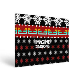 Холст прямоугольный с принтом Праздничный Imagine Dragons в Кировске, 100% ПВХ |  | альтернативный | американская | группа | драгонс | имеджин | инди | индирок | новогодний | поп | рождество | рок | свитер | электроник