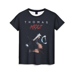 Женская футболка 3D с принтом Thomas Mraz в Кировске, 100% полиэфир ( синтетическое хлопкоподобное полотно) | прямой крой, круглый вырез горловины, длина до линии бедер | 