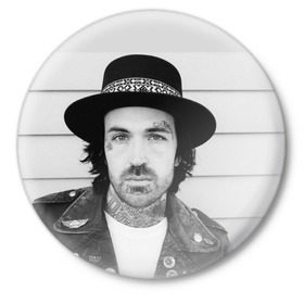 Значок с принтом Yelawolf II в Кировске,  металл | круглая форма, металлическая застежка в виде булавки | alabama | country music | eminem | hip hop | michael wayne atha | rap | shady records | slumerica | slumerican | south rap | tennessy | till it is gone | travis barker | trial by fire | yelawolf | алабама | майкл уэйн эта | трэвис баркер | эминем