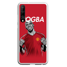 Чехол для Honor P30 с принтом Pogba Manchester United в Кировске, Силикон | Область печати: задняя сторона чехла, без боковых панелей | Тематика изображения на принте: mu | paul | pogba | манчестер юнайтед | мю | погба | форма