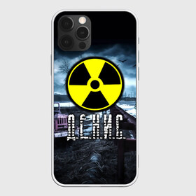 Чехол для iPhone 12 Pro Max с принтом S T A L K E R - Д Е Н И С в Кировске, Силикон |  | stalker | волки | грузовик | ден | денис | денчик | знак | имя | мрак | опасность | припять | птицы | радиация | сталкер | чернобыль