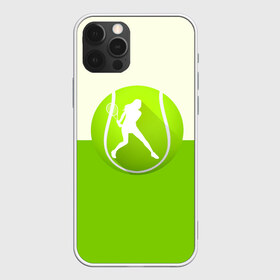 Чехол для iPhone 12 Pro Max с принтом Теннис в Кировске, Силикон |  | sport | логотип | мяч | спорт | теннис