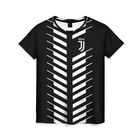 Женская футболка 3D с принтом Juventus 2018 Creative #2 в Кировске, 100% полиэфир ( синтетическое хлопкоподобное полотно) | прямой крой, круглый вырез горловины, длина до линии бедер | juventus | футбол | футбольный клуб | ювентус