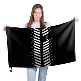 Флаг 3D с принтом Juventus 2018 Creative #2 в Кировске, 100% полиэстер | плотность ткани — 95 г/м2, размер — 67 х 109 см. Принт наносится с одной стороны | juventus | футбол | футбольный клуб | ювентус