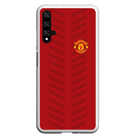 Чехол для Honor 20 с принтом Manchester United Creative #1 в Кировске, Силикон | Область печати: задняя сторона чехла, без боковых панелей | emirates | fc | manchester united | абстракция | геометрия | зож | клуб | линии | манчестер юнайтед | модные | мяч | россии | спорт | спортивные | стиль | тренды | футбол | футбольный клуб | экстрим | эмблема