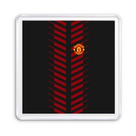 Магнит 55*55 с принтом Manchester United Creative #2 в Кировске, Пластик | Размер: 65*65 мм; Размер печати: 55*55 мм | fc | manchester united | манчестер юнайтед | спорт | футбол