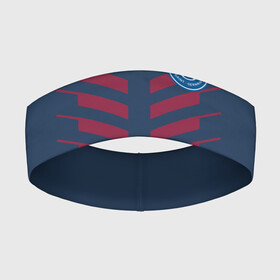 Повязка на голову 3D с принтом PSG LOGO ORIGINAL UNIFORM | ПСЖ ФОРМА в Кировске,  |  | fc | fly emirates | paris | psg | лого | париж | псж | спорт | спортивные | фк | футбольный клуб