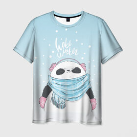 Мужская футболка 3D с принтом Hate winter в Кировске, 100% полиэфир | прямой крой, круглый вырез горловины, длина до линии бедер | зима | новый год | подарок | рождество