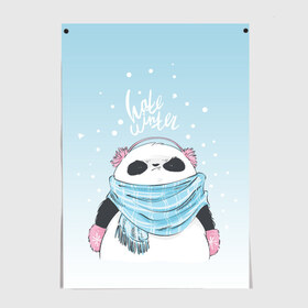 Постер с принтом Hate winter в Кировске, 100% бумага
 | бумага, плотность 150 мг. Матовая, но за счет высокого коэффициента гладкости имеет небольшой блеск и дает на свету блики, но в отличии от глянцевой бумаги не покрыта лаком | зима | новый год | подарок | рождество