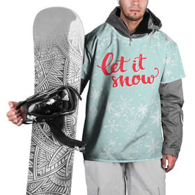 Накидка на куртку 3D с принтом Let it snow в Кировске, 100% полиэстер |  | 