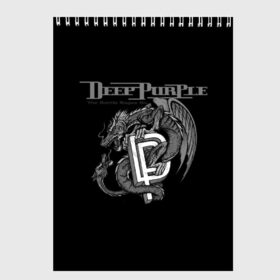 Скетчбук с принтом Deep Purple в Кировске, 100% бумага
 | 48 листов, плотность листов — 100 г/м2, плотность картонной обложки — 250 г/м2. Листы скреплены сверху удобной пружинной спиралью | album | british | deep purple | england | heavy metal | rock group | альбом | англия | британская | рок группа | хеви металл