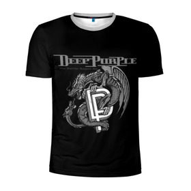 Мужская футболка 3D спортивная с принтом Deep Purple в Кировске, 100% полиэстер с улучшенными характеристиками | приталенный силуэт, круглая горловина, широкие плечи, сужается к линии бедра | album | british | deep purple | england | heavy metal | rock group | альбом | англия | британская | рок группа | хеви металл